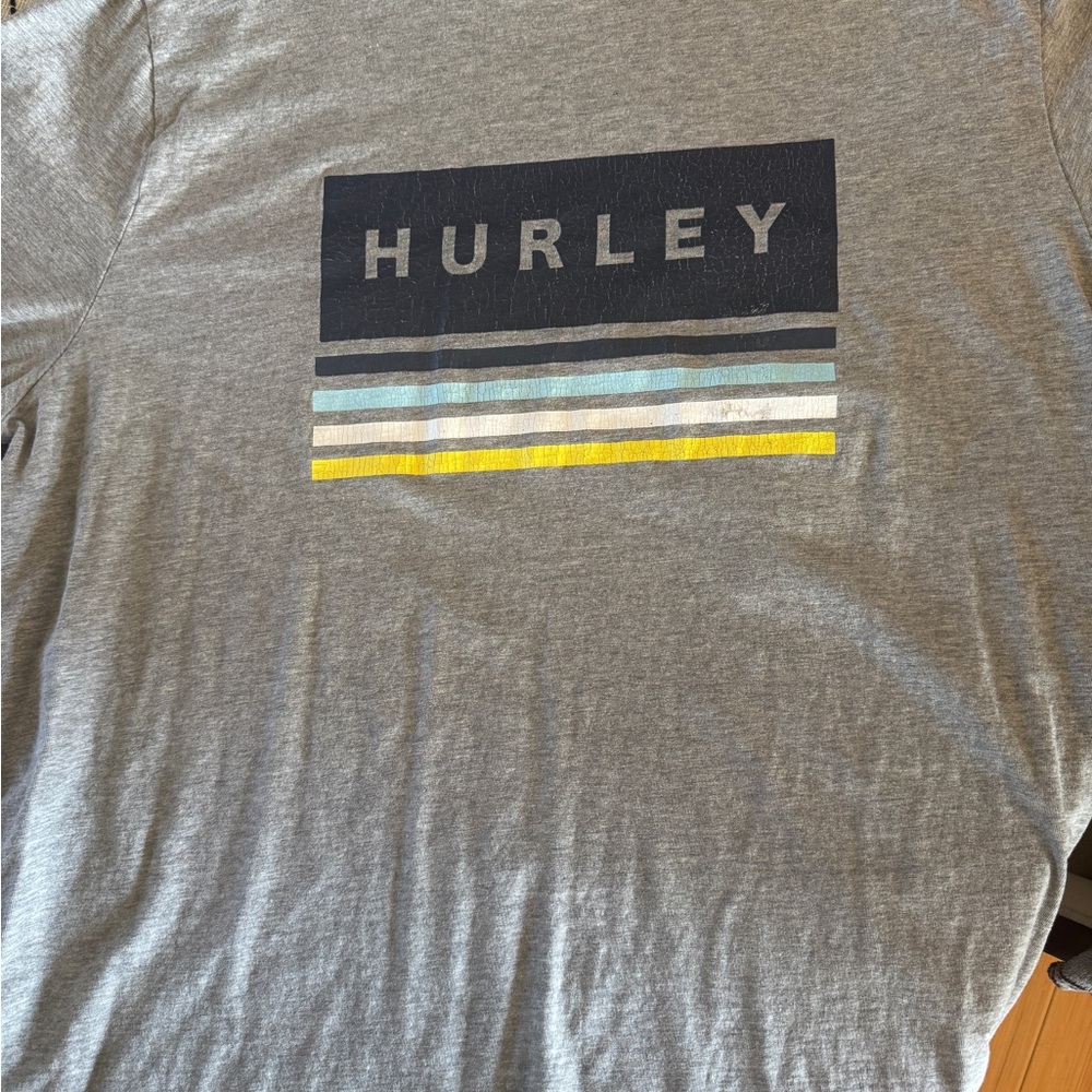 Hurley Men's Vintage Crew Neck Short Sleeve T-Shirt